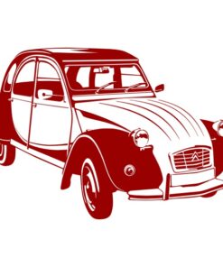 Sticker 2CV Charleston pour la décoration murale