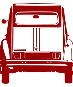 Sticker de le 2CV Charleston de dos