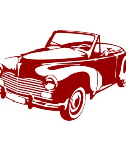 Sticker 203 Peugeot cabriolet décoration murale