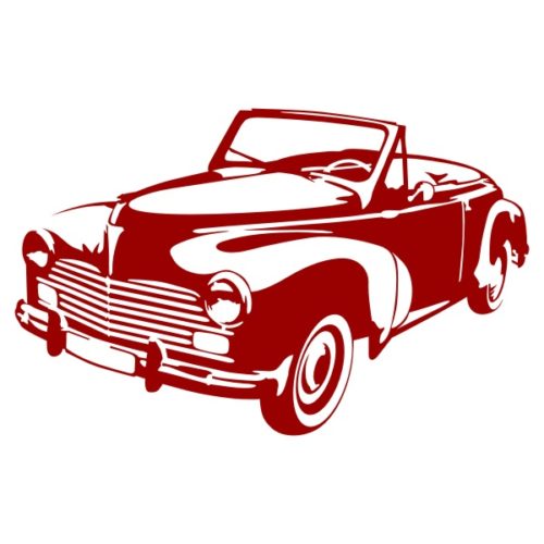 Sticker 203 Peugeot cabriolet décoration murale