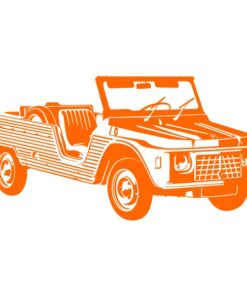 Sticker mural de la Méhari des années 60