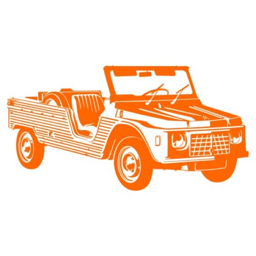 Sticker mural de la Méhari des années 60