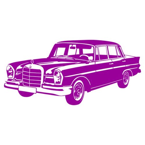 Sticker d'une Mercedes pour la décoration murale
