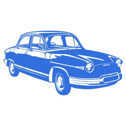Sticker mural d'une vieille panhard