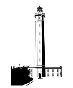 Sticker du Phare des Baleines dans l'ile de Ré