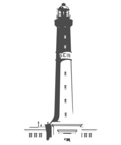 Sticker du Phare de l'ile de Sein en Bretagne