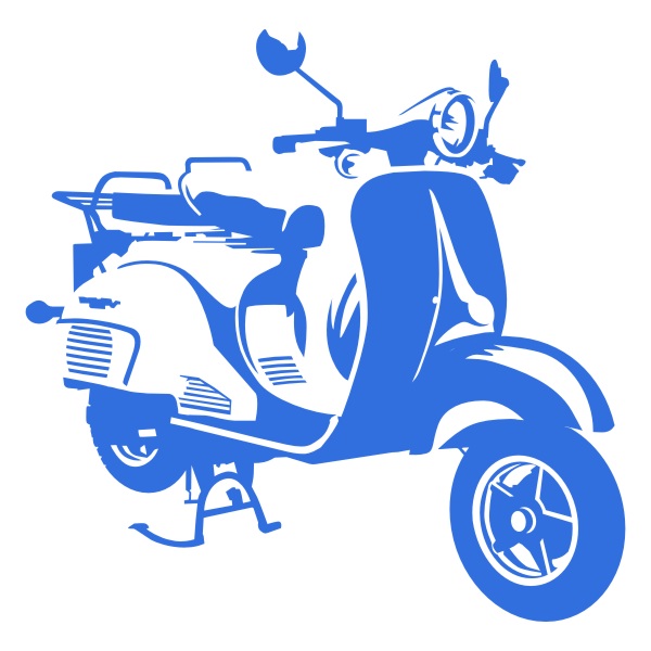 Sticker du Scooter Vespa pour la décoration murale Sticker scooter Vespa pour la décoration murale