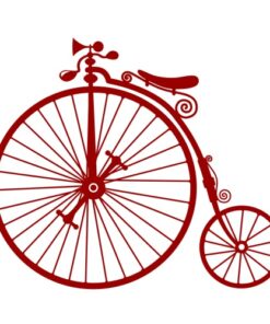 Sticker bicyclette ancienne décoration murale