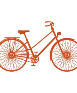 Sticker d'une bicyclette pour la décoration murale