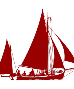 Sticker d'un voilier ancien pour la décoration murale