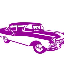 Sticker voiture américaine ancienne