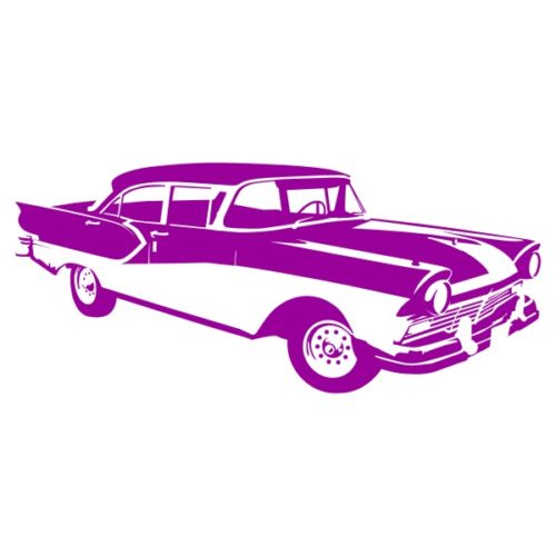 Sticker voiture américaine ancienne