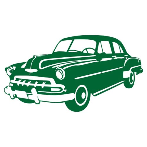Sticker d'une ancienne voiture américaine