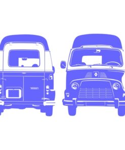 Stickers de l'Estafette Renault décoration spécial portes