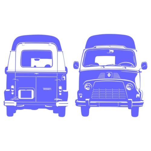 Stickers de l'Estafette Renault décoration spécial portes