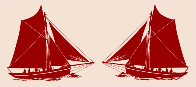 Sticker voilier ancien