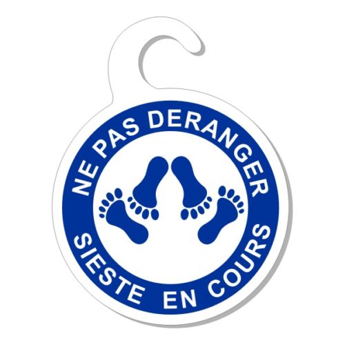 Panneau de porte de chambre réversible humour