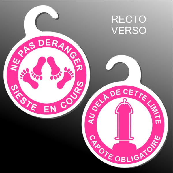 Panneau pour porte de chambre réversible