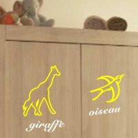 Stickers d'animaux pour déco chambre d'enfants Stickers enfants déco éducatif