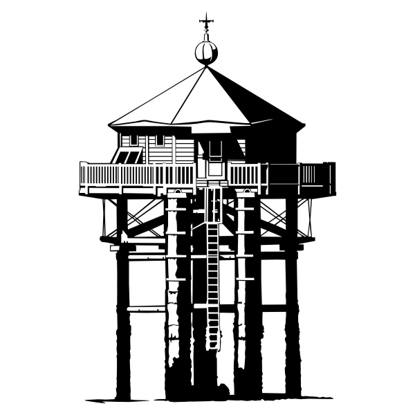 Sticker mural du phare du bout du monde à La Rochelle