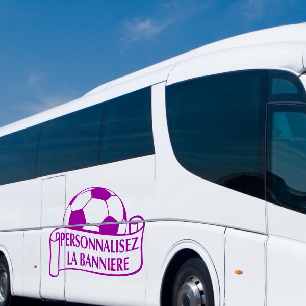 Sticker ballon de football personnalisé avec votre texte