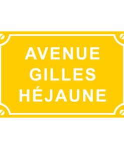 Sticker ou Plaque de rue signalisation humour Gilets jaunes