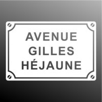 Plaque de rue signalisation humour Gilets jaunes