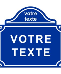 Plaque de rue avec mes textes pour la décoration de la maison