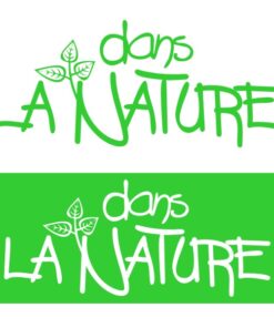 Sticker signalétique naturel pour la porte des toilettes