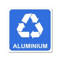 Sticker pour le tri sélectif de l'aluminium et le recyclage