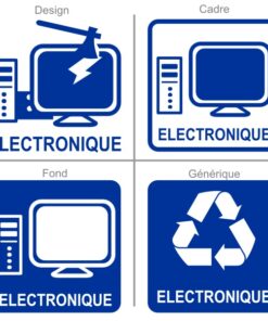 Panneau pour la signalétique du recyclage des appareils électroniques