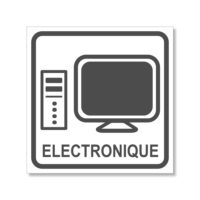 Sticker pour le recyclage des appareils électroniques