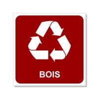 Panneau pour le tri sélectif du bois et des dérivés bois