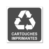 Panneau pour le tri et le recyclage des cartouches