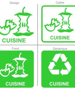 Panneau pour le recyclage des déchets alimentaires