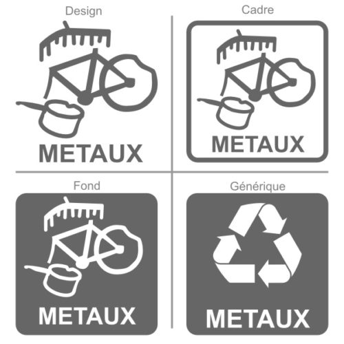 Panneau pour la collecte et le recyclage des métaux