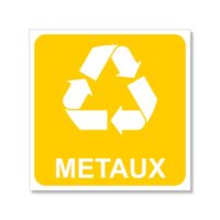 Panneau récupération et tri sélectif des métaux Panneau pour la récupération et le recyclage des métaux