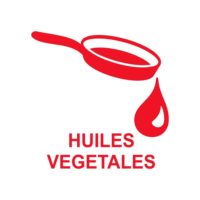 Sticker signalétique recyclage des huiles végétales