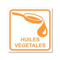 Sticker signalétique recyclage des huiles alimentaires