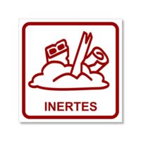 Sticker pour le stockage et le tri des matériaux inertes