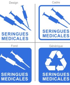 Tri sélectif récupération et recyclage des seringues médicales
