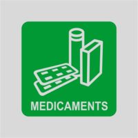 Sticker pour le recyclage des médicaments