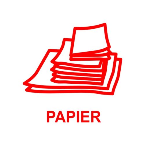 Panneau pour la collecte et le recyclage des papiers