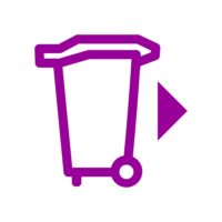 Signalétique adhésive pour les conteneurs à déchets,