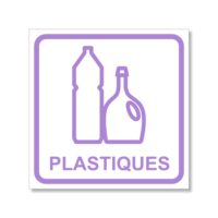 Panneau recyclage des plastiques Panneau pour le tri sélectif des plastiques