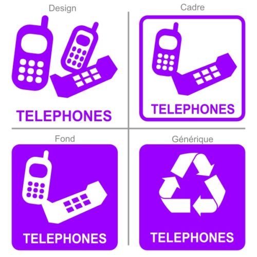 Panneau pour la récupération et le recyclage des smartphones