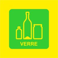 Panneau pour la récupération et le tri sélectif du verre