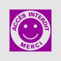 Panneau signalisation accès interdit Panneau d'accès interdit pour la porte