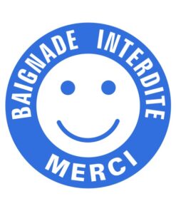 Panneau sécurité baignade dangeureuse