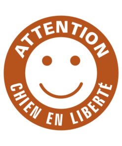 Panneau signalisation attention au chien